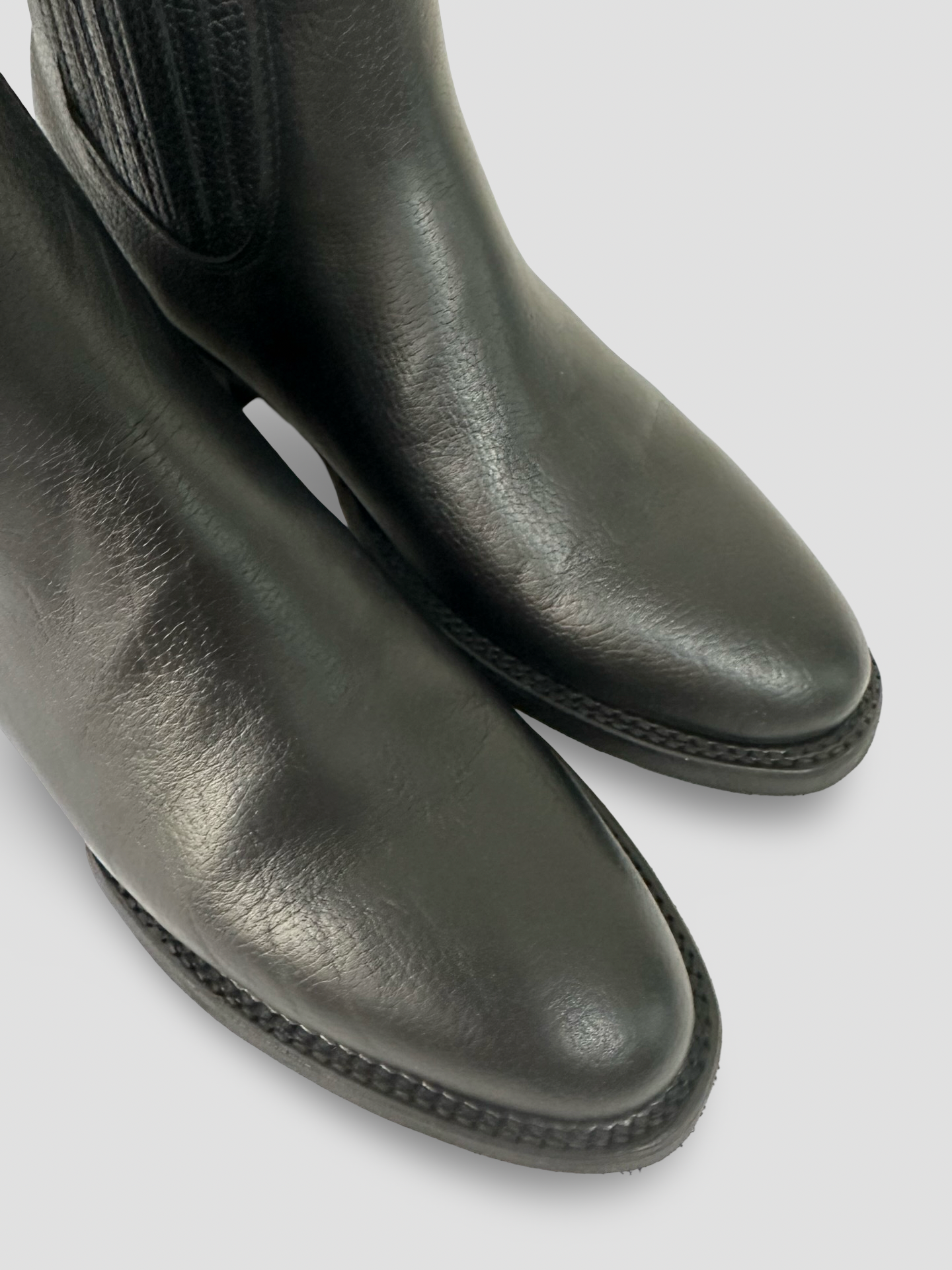Botin Charro Negro, horma oval