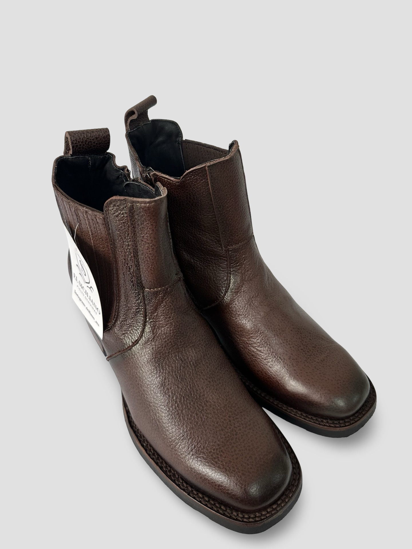 Botin Charro Café, horma Francesa