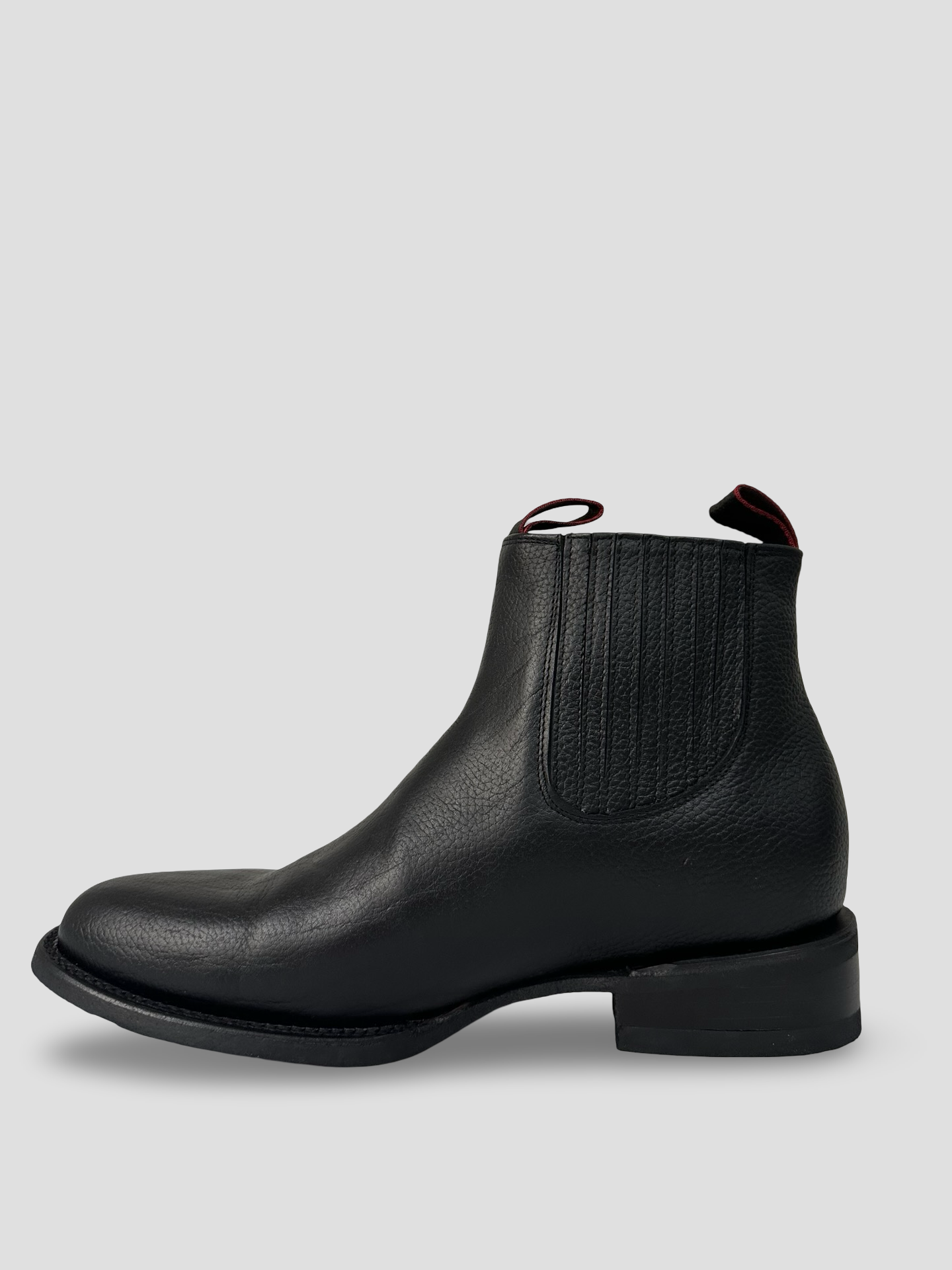 Botin Charro Negro, horma oval