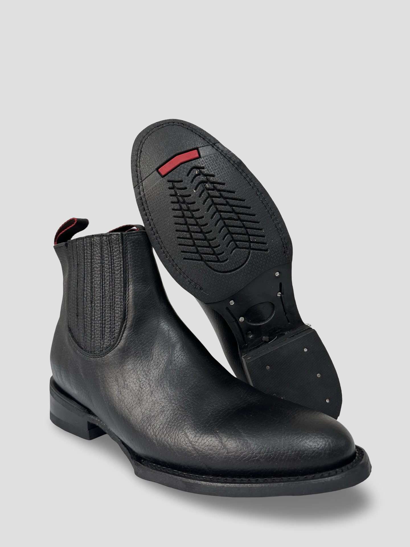 Botin Charro Negro, horma oval