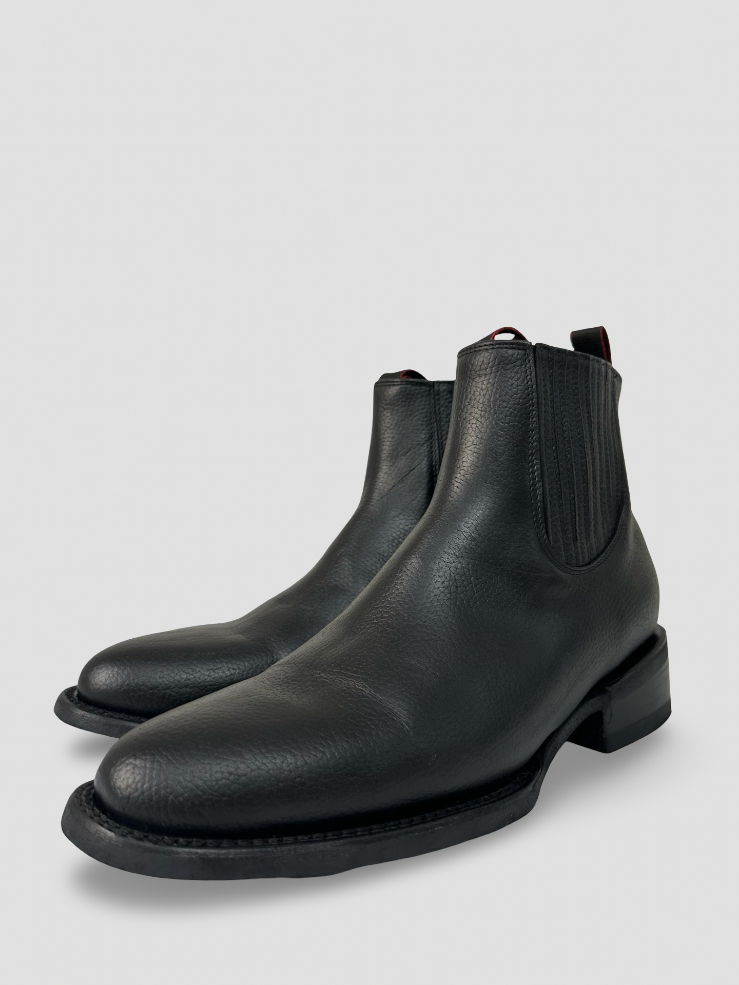 Botin Charro Negro, horma oval