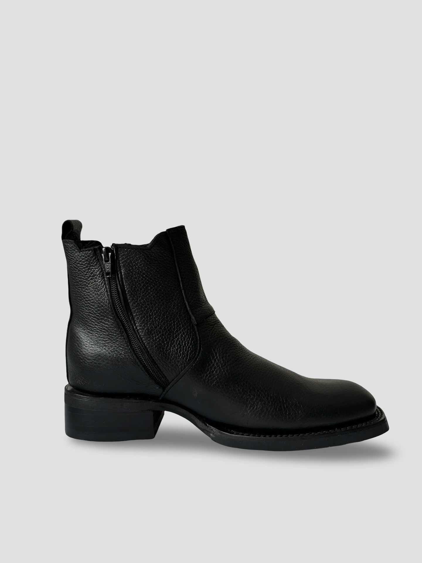Botin Charro Negro, horma Francesa