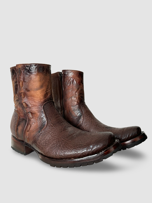 Botas Piel Búfalo Café